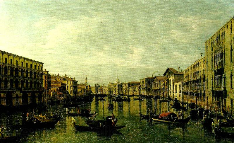 Canaletto vy over canal grande i venedig Spain oil painting art